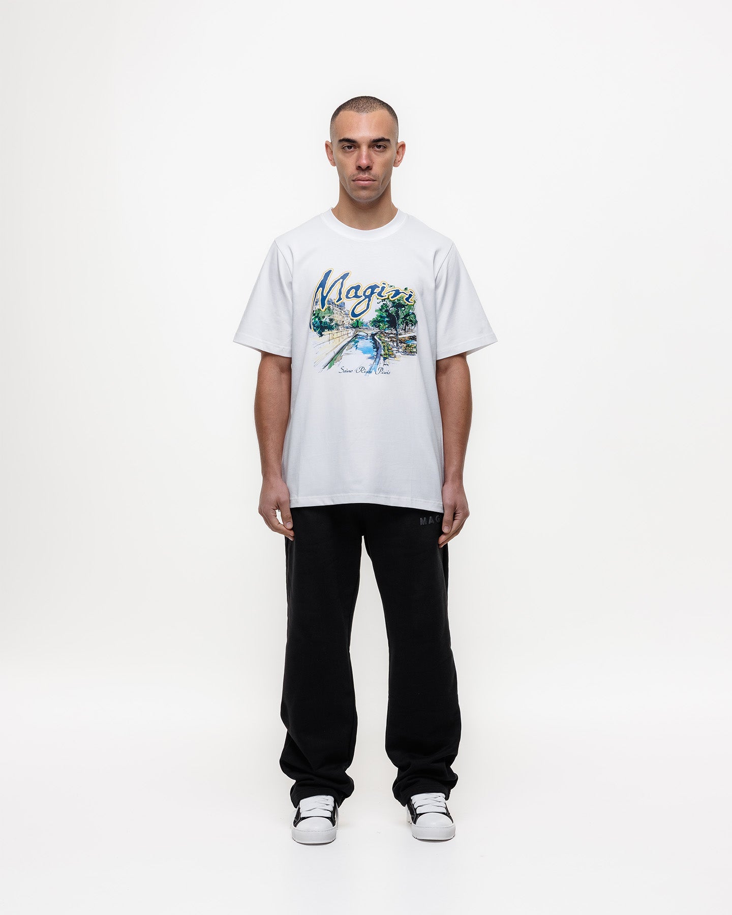 MAGIRI Seine River Printed White T-Shirt